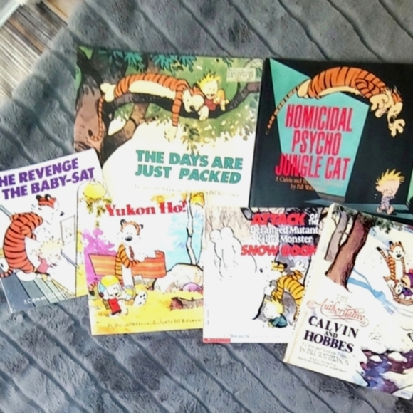 GUC VINTAGE CALVIN AND HOBBS PAPERBACK BOOKS - Picture 1 of 16